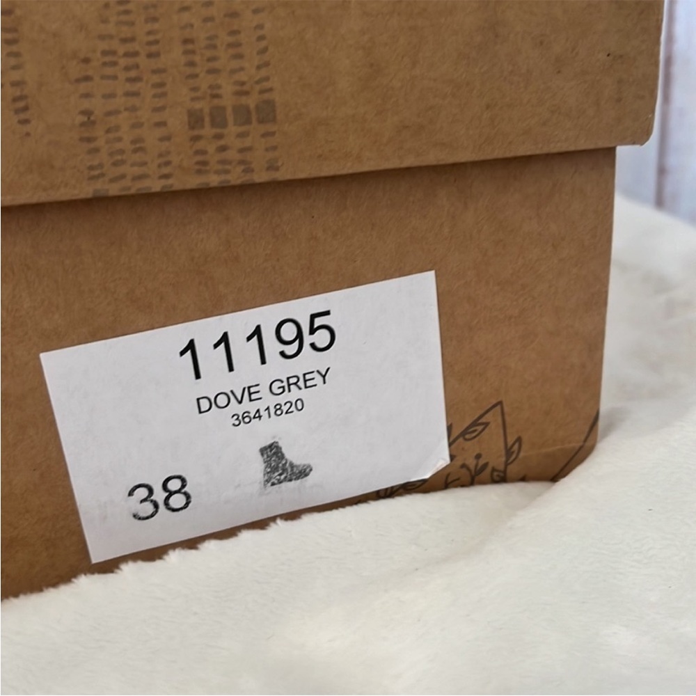 NWT Free People Military Boot Camp Out Canvas Dove Grey SZ 8 - Picture 13 of 15